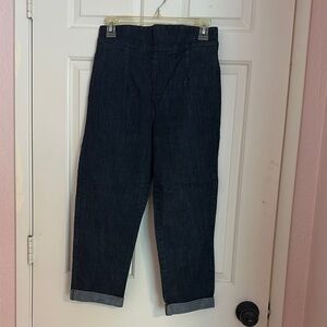 Laura Byrnes Dark Denim High-Waisted Jeans